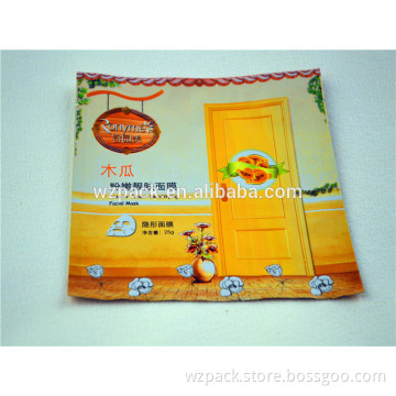 hot sale 2015 new product aluminium foil custom printing facial mask packaging
